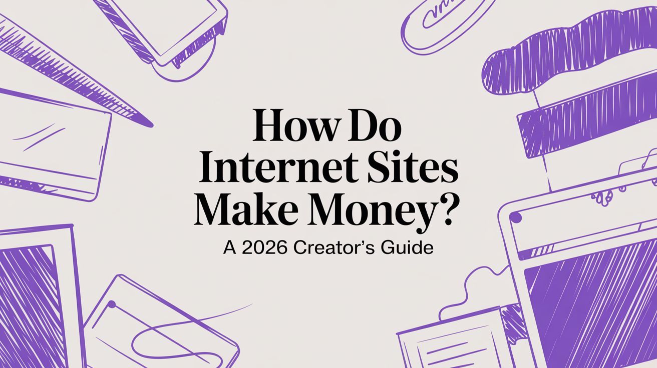 How Do Internet Sites Make Money? A 2026 Creator's Guide