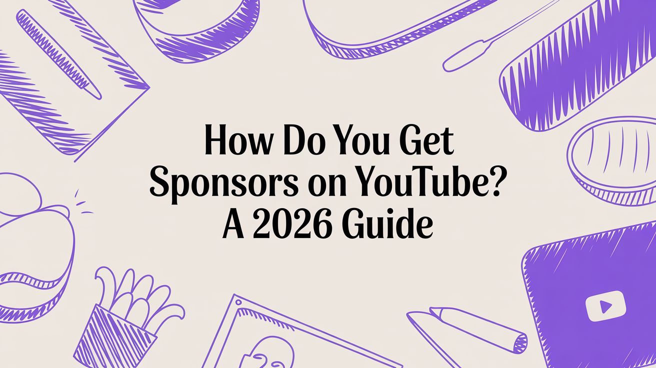 How Do You Get Sponsors on YouTube? A 2026 Guide