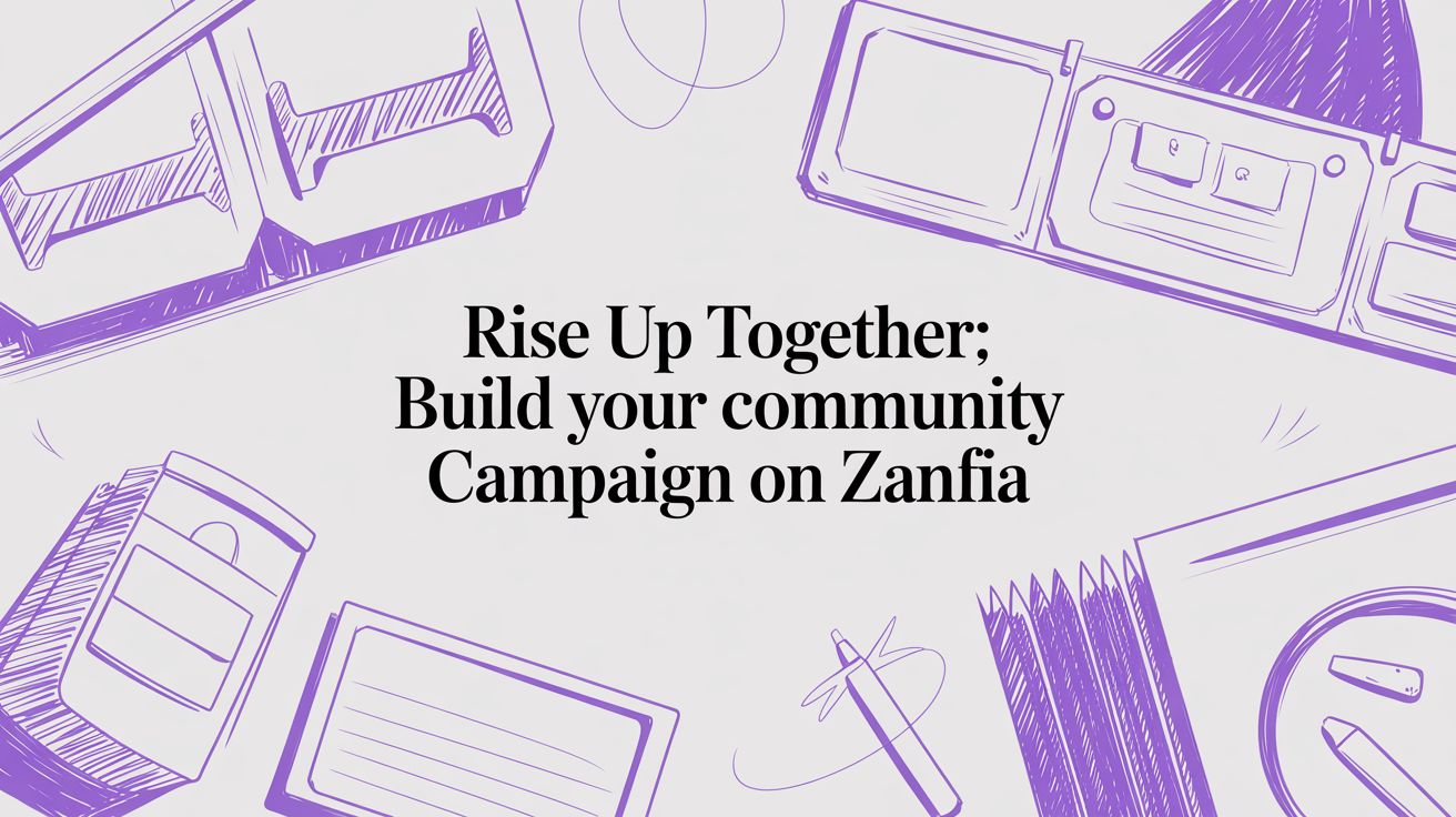 Logo Community Development Strategy Rise Together Rise Up Together: Build Your Community Campaign on Zanfia