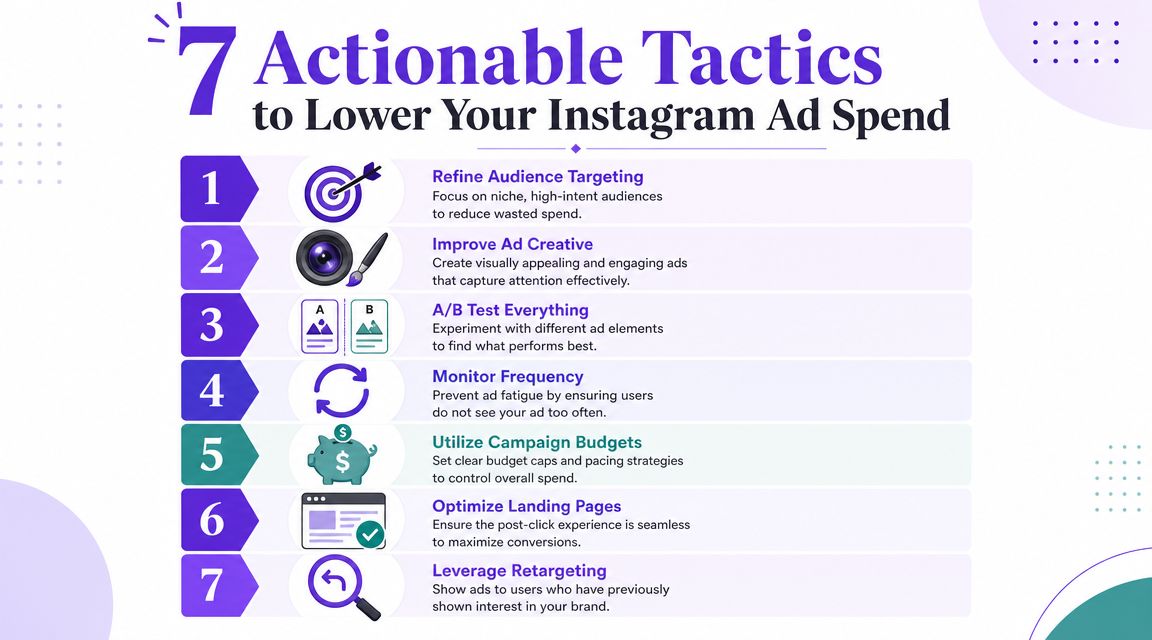 7 Actionable Tactics to Lower Your Instagram Ad Spend