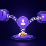 platform fee vs processor fee — cross-cutting editorial illustration